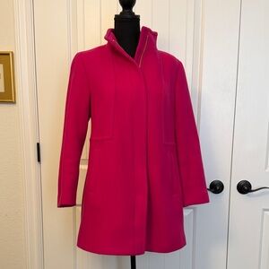 Talbots Women's Pink Wool Pea Coat